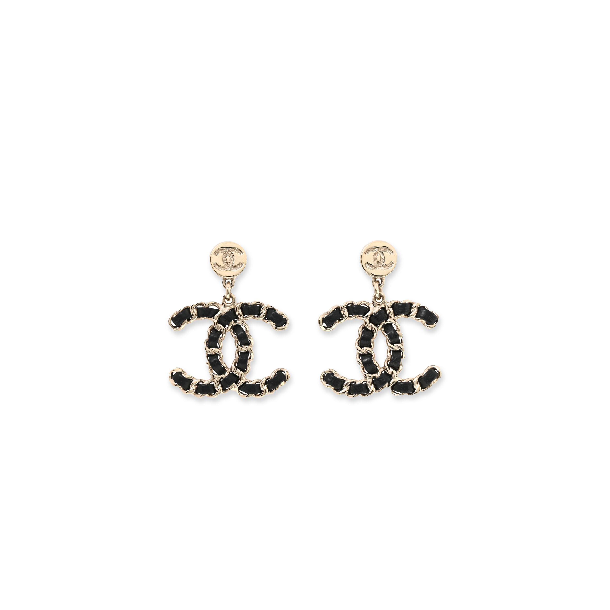 CHANEL CHAIN CC DROP EARRINGS ABE861